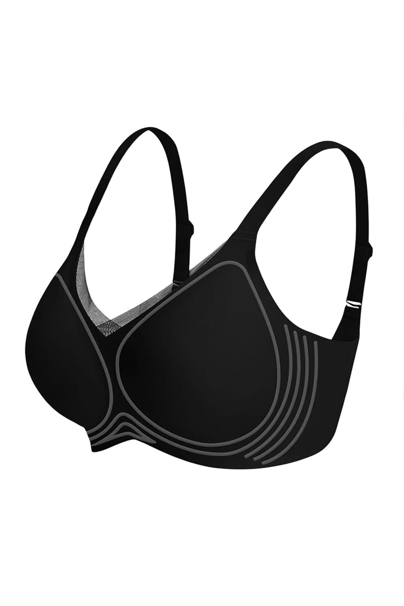 KATCH ME Womens Seamless Wirefree Push Up Smoothing Bralette