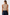 KATCH ME Womens Round Neck Button Front Slim Stretch Tank Top