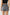 KATCH ME Womens Asymmetric Button Denim Skorts with Pockets