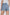 KATCH ME Womens Layered High Waist Raw Hem Denim Skorts