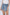 KATCH ME Womens Layered High Waist Raw Hem Denim Skorts