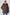 KATCH ME Womens Fluffy Hooded Zip Up Belted Mid Length Cotton Coat