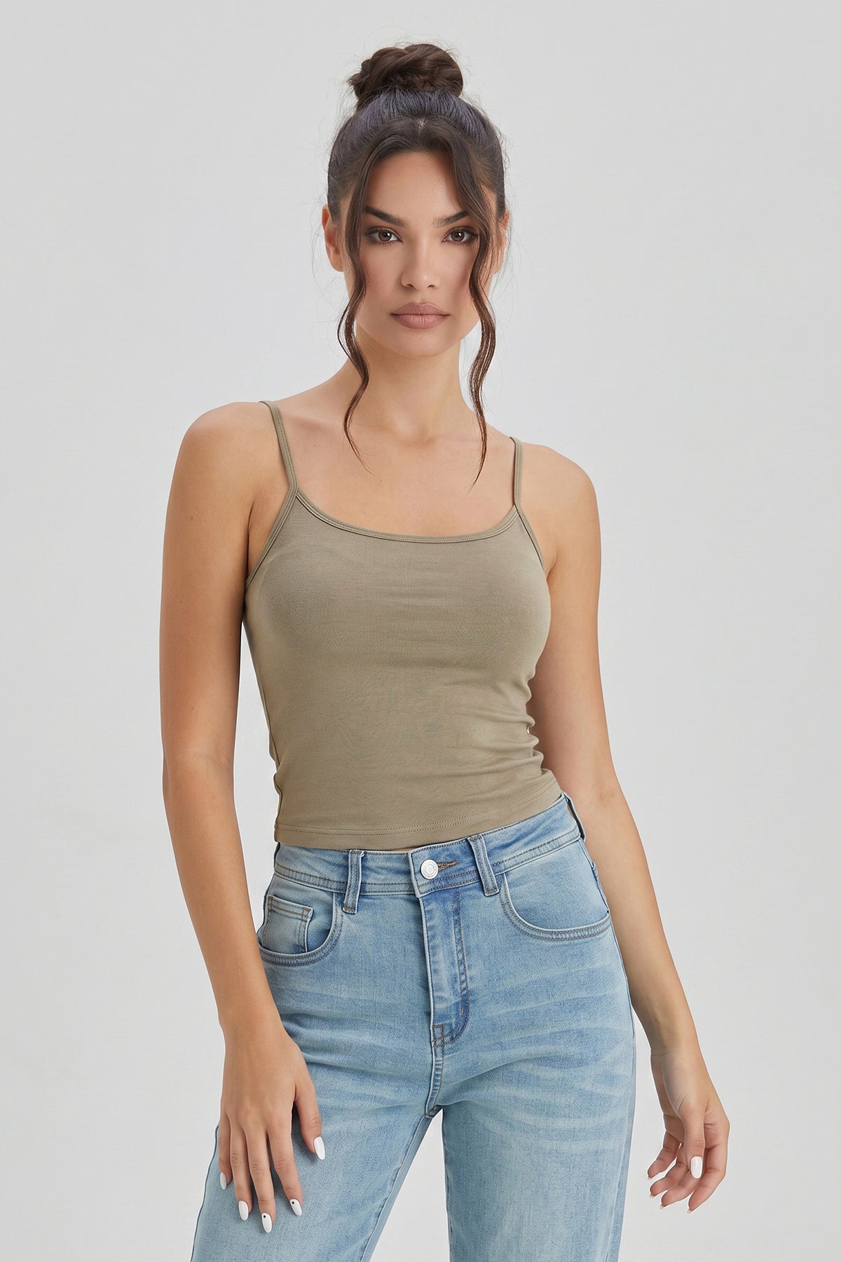 KATCH ME Women's 2-in-1 Built-in Padded Camisole – Breathable Cool-Touch Tank Top