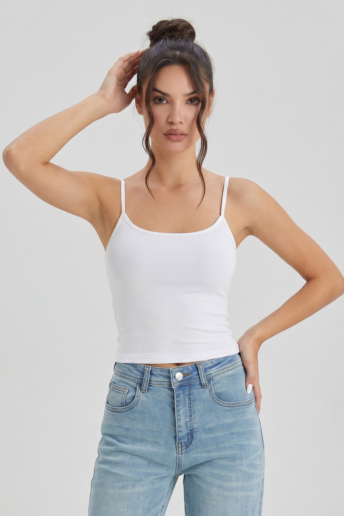 KATCH ME Women's 2-in-1 Built-in Padded Camisole – Breathable Cool-Touch Tank Top