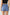 KATCH ME Womens Asymmetric Button Denim Skorts with Pockets