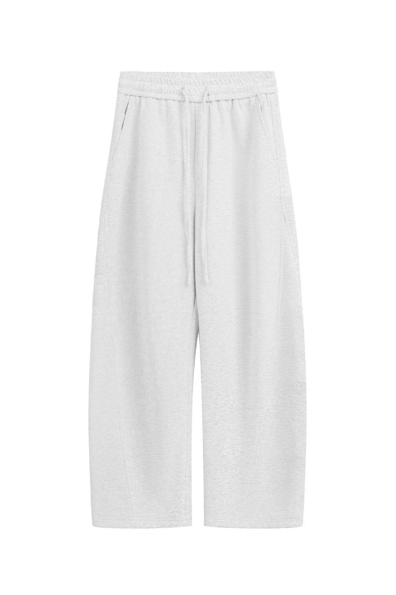 KATCH ME Womens Mid Rise Curved Hem Wide Leg Sweatpants